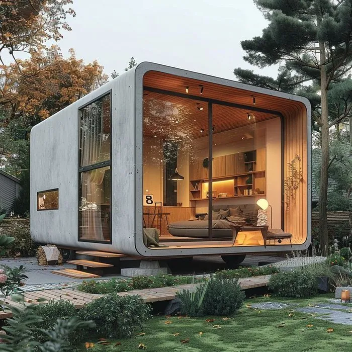 Prefab pod exterior