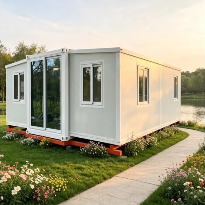 Tiny prefab home exterior