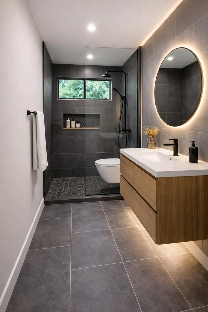 Prefab home bathroom