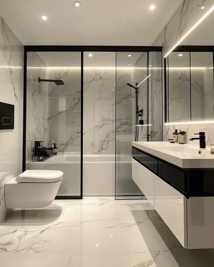 Prefab home bathroom