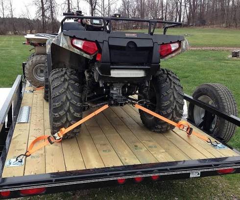 Utility trailer with ATV